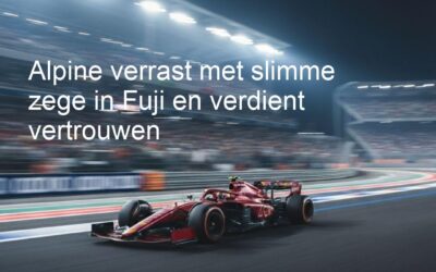 Alpine verrast met slimme zege in Fuji en verdient vertrouwen