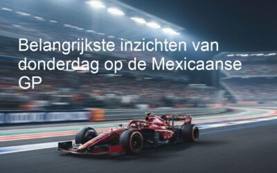 Belangrijkste inzichten van donderdag op de Mexicaanse GP