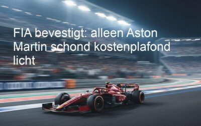 FIA bevestigt: alleen Aston Martin schond kostenplafond licht