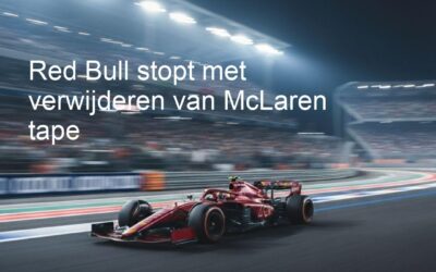 Red Bull stopt met verwijderen van McLaren tape