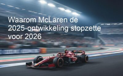 Waarom McLaren de 2025-ontwikkeling stopzette voor 2026