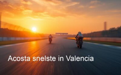 Acosta snelste in Valencia