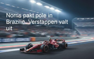 Norris pakt pole in Brazilië, Verstappen valt uit