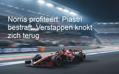 Norris profiteert: Piastri bestraft, Verstappen knokt zich terug