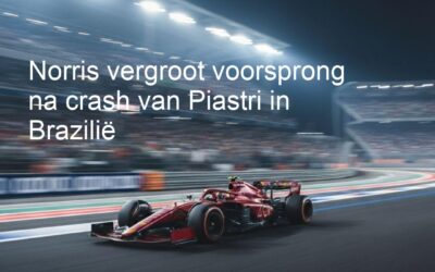 Norris vergroot voorsprong na crash van Piastri in Brazilië