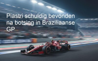 Piastri schuldig bevonden na botsing in Braziliaanse GP