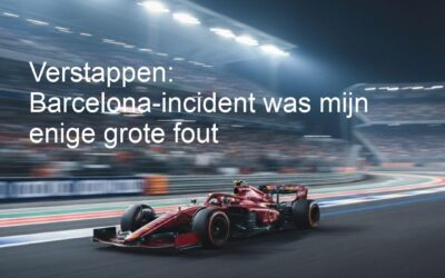 Verstappen: Barcelona-incident was mijn enige grote fout