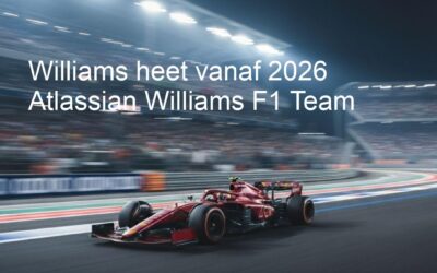 Williams heet vanaf 2026 Atlassian Williams F1 Team